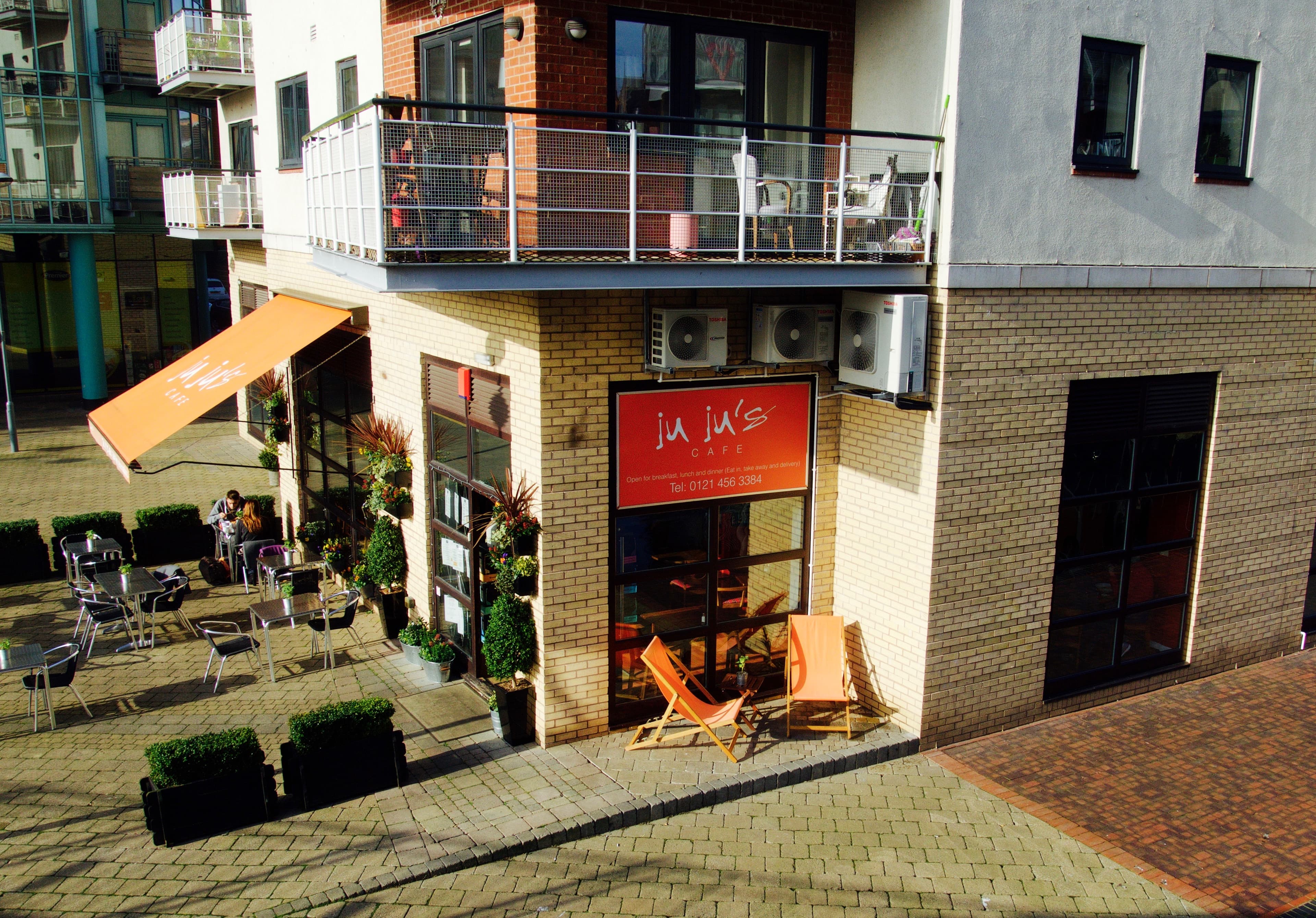 Ju Ju’s Cafe beside Birmingham’s canal